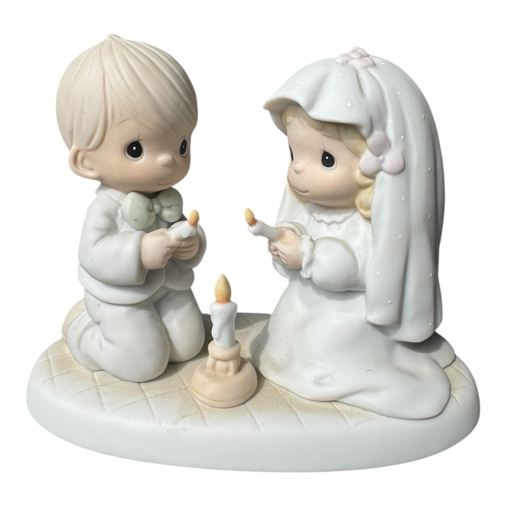 Precious Moments 520837 The Lord is Your Light to Happiness Porcelain 1988
